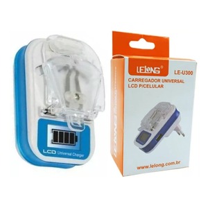 CARREGADOR DE BATERIA UNIVERSAL PARA CELULAR - LELONG LE-U300