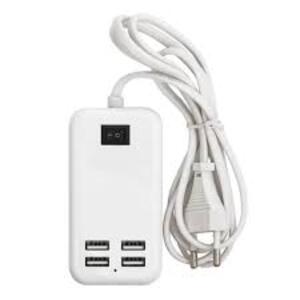 CARREGADOR USB 4 PORTAS DE TOMADA 15W
