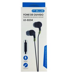 FONE DE OUVIDO COM MICROFONE - IT.BLUE LE-0234