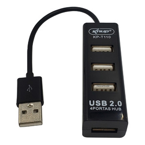 HUB USB 2.0 COM 4 ENTRADAS - KNUP KP-T110