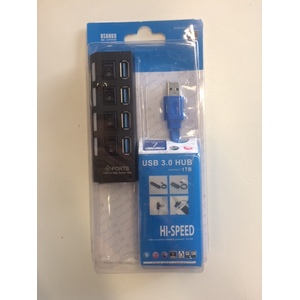 HUB USB 3.0 4 PORTAS COM INDICADOR DE LED