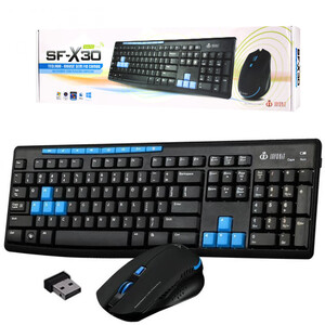 KIT TECLADO E MOUSE SEM FIO - INFOKIT SF-X30