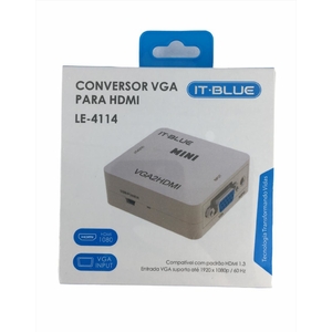 MINI ADAPTADOR CONVERSOR DE VGA P/ HDMI LE-4114