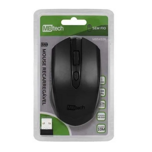 MOUSE SEM FIO RECARREGÁVEL - MBTECH MB54326