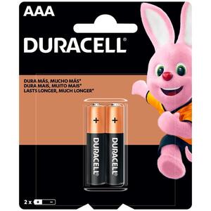 PILHA ALCALINA AAA MN2400B2 - 1.5V DUAS UNIDADES DURACELL