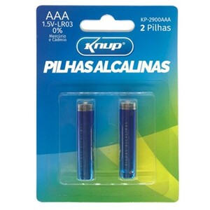 PILHA ALCALINA AAA KNUP KP-2900AAA 2 UNID.