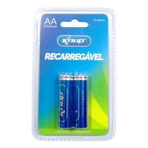 PILHA RECARREGAVEL AA KNUP 2700MAH KP-2800AA