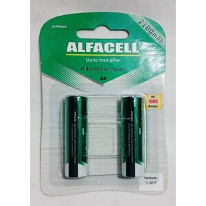 PILHA RECARREGÁVEL AAA 1800 MAH - ALFACELL