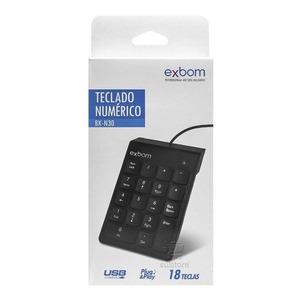 TECLADO NUMÉRICO EXBOM - BK-N30